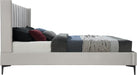Nadia Cream Velvet King Bed - Royal Furniture & Gifts (MI) - Multi Location