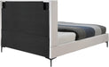 Nadia Cream Velvet Queen Bed - Royal Furniture & Gifts (MI) - Multi Location