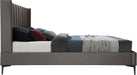Nadia Grey Velvet King Bed - Royal Furniture & Gifts (MI) - Multi Location