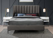 Nadia Grey Velvet King Bed - Royal Furniture & Gifts (MI) - Multi Location