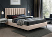 Nadia Pink Velvet Queen Bed - Royal Furniture & Gifts (MI) - Multi Location