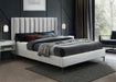 Nadia Cream Velvet Queen Bed - Royal Furniture & Gifts (MI) - Multi Location