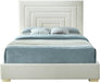 Nora Cream Velvet Queen Bed - Royal Furniture & Gifts (MI) - Multi Location
