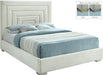 Nora Cream Velvet Queen Bed - Royal Furniture & Gifts (MI) - Multi Location