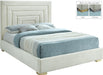 Nora Cream Velvet Queen Bed - Royal Furniture & Gifts (MI) - Multi Location