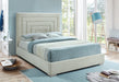 Nora Cream Velvet Queen Bed - Royal Furniture & Gifts (MI) - Multi Location