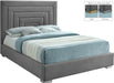 Nora Grey Velvet King Bed - Royal Furniture & Gifts (MI) - Multi Location