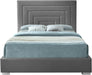Nora Grey Velvet King Bed - Royal Furniture & Gifts (MI) - Multi Location