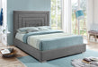 Nora Grey Velvet King Bed - Royal Furniture & Gifts (MI) - Multi Location