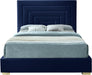 Nora Navy Velvet King Bed - Royal Furniture & Gifts (MI) - Multi Location