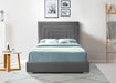 Nora Grey Velvet King Bed - Royal Furniture & Gifts (MI) - Multi Location