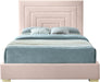 Nora Pink Velvet King Bed - Royal Furniture & Gifts (MI) - Multi Location