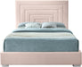 Nora Pink Velvet King Bed - Royal Furniture & Gifts (MI) - Multi Location