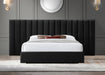 Pablo Black Velvet Queen Bed - Royal Furniture & Gifts (MI) - Multi Location