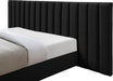Pablo Black Velvet Queen Bed - Royal Furniture & Gifts (MI) - Multi Location