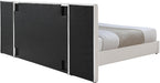 Pablo Cream Velvet Queen Bed - Royal Furniture & Gifts (MI) - Multi Location