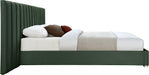 Pablo Green Velvet Queen Bed - Royal Furniture & Gifts (MI) - Multi Location