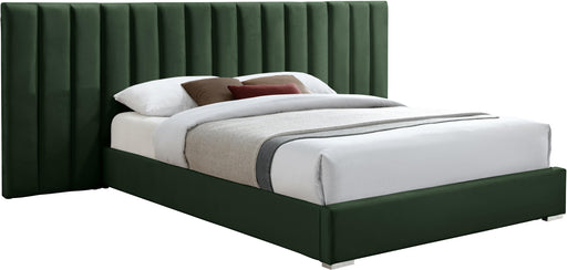 Pablo Green Velvet Queen Bed - Royal Furniture & Gifts (MI) - Multi Location