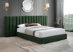 Pablo Green Velvet Queen Bed - Royal Furniture & Gifts (MI) - Multi Location