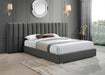 Pablo Grey Velvet Queen Bed - Royal Furniture & Gifts (MI) - Multi Location