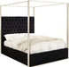 Porter Black Velvet Queen Bed - Royal Furniture & Gifts (MI) - Multi Location