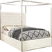 Porter White Velvet Queen Bed - Royal Furniture & Gifts (MI) - Multi Location