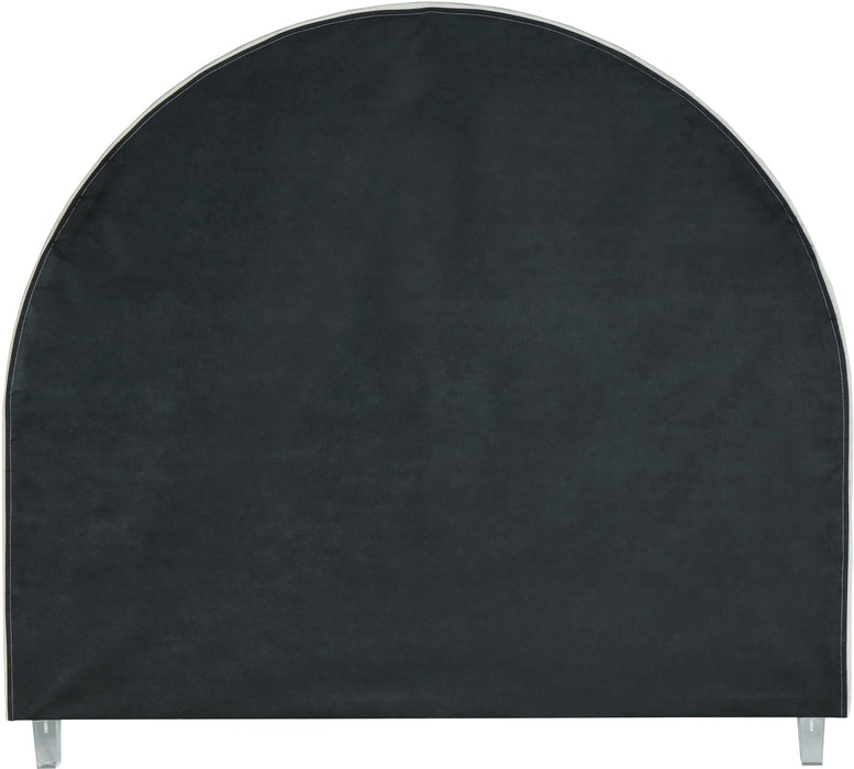 Rainbow Cream Velvet King Bed - Royal Furniture & Gifts (MI) - Multi Location