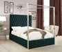 Porter Green Velvet Queen Bed - Royal Furniture & Gifts (MI) - Multi Location