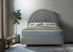 Rainbow Grey Velvet King Bed - Royal Furniture & Gifts (MI) - Multi Location