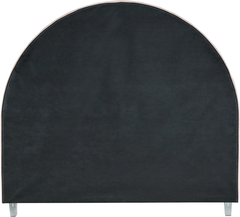 Rainbow Pink Velvet Queen Bed - Royal Furniture & Gifts (MI) - Multi Location