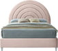Rainbow Pink Velvet Queen Bed - Royal Furniture & Gifts (MI) - Multi Location