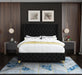 Savan Black Velvet Queen Bed - Royal Furniture & Gifts (MI) - Multi Location