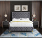 Savan Grey Velvet Queen Bed - Royal Furniture & Gifts (MI) - Multi Location