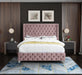 Savan Pink Velvet Queen Bed - Royal Furniture & Gifts (MI) - Multi Location