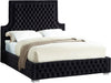 Sedona Black Velvet Queen Bed - Royal Furniture & Gifts (MI) - Multi Location
