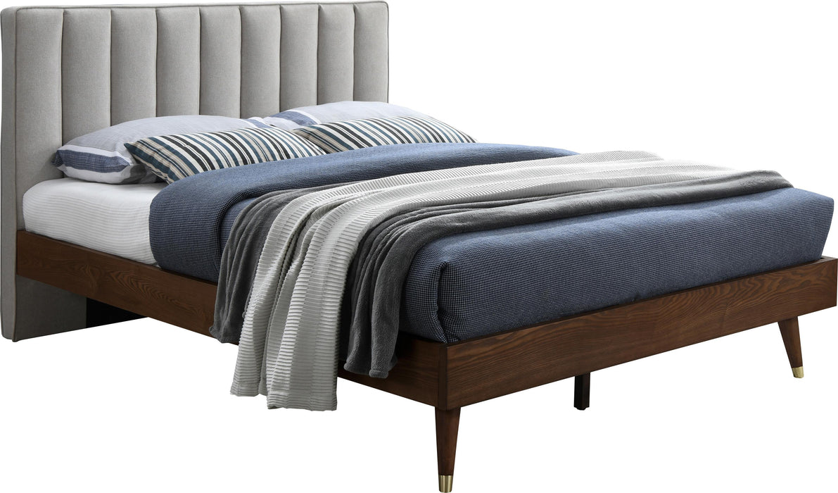 Vance Beige Linen Fabric Queen Bed (3 Boxes) - Royal Furniture & Gifts (MI) - Multi Location