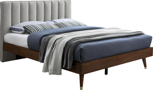 Vance Beige Linen Fabric Queen Bed (3 Boxes) - Royal Furniture & Gifts (MI) - Multi Location
