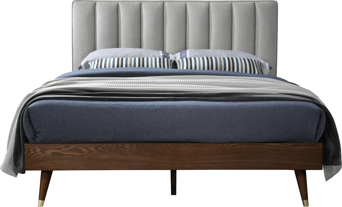 Vance Beige Linen Fabric Queen Bed (3 Boxes) - Royal Furniture & Gifts (MI) - Multi Location