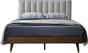 Vance Beige Linen Fabric Queen Bed (3 Boxes) - Royal Furniture & Gifts (MI) - Multi Location