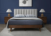 Vance Beige Linen Fabric Queen Bed (3 Boxes) - Royal Furniture & Gifts (MI) - Multi Location
