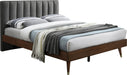 Vance Grey Linen Fabric Queen Bed (3 Boxes) - Royal Furniture & Gifts (MI) - Multi Location