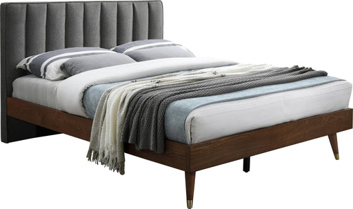 Vance Grey Linen Fabric Queen Bed (3 Boxes) - Royal Furniture & Gifts (MI) - Multi Location