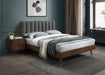 Vance Grey Linen Fabric Queen Bed (3 Boxes) - Royal Furniture & Gifts (MI) - Multi Location