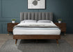 Vance Grey Linen Fabric Queen Bed (3 Boxes) - Royal Furniture & Gifts (MI) - Multi Location