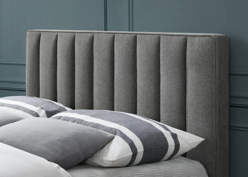 Vance Grey Linen Fabric Queen Bed (3 Boxes) - Royal Furniture & Gifts (MI) - Multi Location