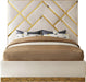 Vector Cream  Velvet Queen Bed - Royal Furniture & Gifts (MI) - Multi Location