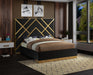Vector Black Velvet Queen Bed - Royal Furniture & Gifts (MI) - Multi Location