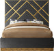 Vector Grey Velvet Queen Bed - Royal Furniture & Gifts (MI) - Multi Location