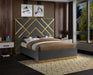 Vector Grey Velvet Queen Bed - Royal Furniture & Gifts (MI) - Multi Location
