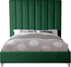 Via Green Velvet King Bed - Royal Furniture & Gifts (MI) - Multi Location
